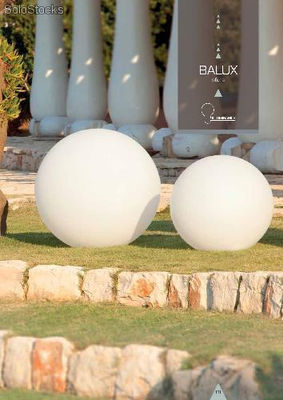 Lampara a sfera de polietileno plastica iluminable led balux - Foto 2