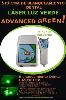 Lampara Blanqueamiento Dental Laser Led Advanced Green