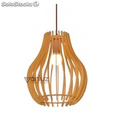Lámpara colgante de madera de estilo moderno