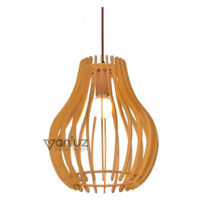 Lámpara colgante de madera de estilo moderno
