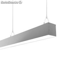 Lámpara colgante SERK DUAL, 28W, 120cm, regulable + mando, Blanco dual,