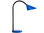 Lampara de escritorio unilux sol led 4w brazo flexible abs y metal azul base 14 - 1