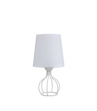 Lámpara de mesa Hilda en acabado blanco 26 cm(alto)13 cm(ancho)13 cm(largo)