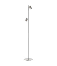 Lámpara de pie Bolzano acabado niquel satinado 150 cm(alto) 20 cm(ancho) 20 cm