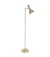 Lámpara de pie de salón modelo Yamal acabado cuero 150cm(alto) 25cm(ancho)