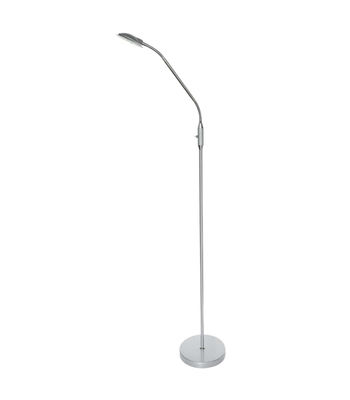 Lámpara de pie led modelo Denis acabado plata 165 cm(alto) 23 cm(ancho) 43