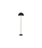 Lámpara de pie modelo Marnau acabado negro/cuero, 166cm(alto) 40cm(ancho)