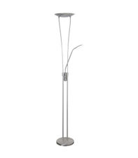 Lámpara de pie modelo Olimpo acabado niquel satinado 143cm(alto) 23cm(ancho)