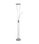 Lámpara de pie modelo Olimpo acabado niquel satinado 143cm(alto) 23cm(ancho) - 1