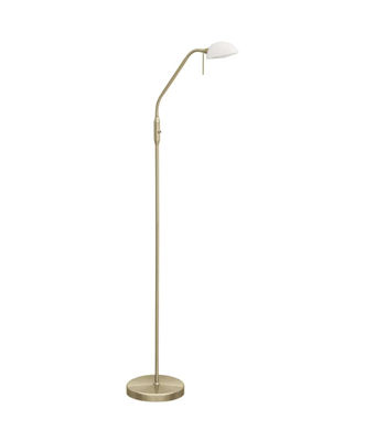 Lámpara de pie para salón modelo Jacobo cuero 170 cm(alto) 30 cm(ancho) 64