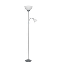 Lámpara de pie plata modelo Milo 2 luces 180 cm(alto) 50 cm(ancho)25 cm(fondo
