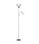 Lámpara de pie plata modelo Milo 2 luces 180 cm(alto) 50 cm(ancho)25 cm(fondo - 1