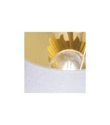 Lámpara de sobremesa rinconera modelo Oris acabado dorado 62cm(alto) 33cm(ancho) - Foto 2