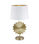 Lámpara de sobremesa rinconera modelo Oris acabado dorado 62cm(alto) 33cm(ancho) - 1