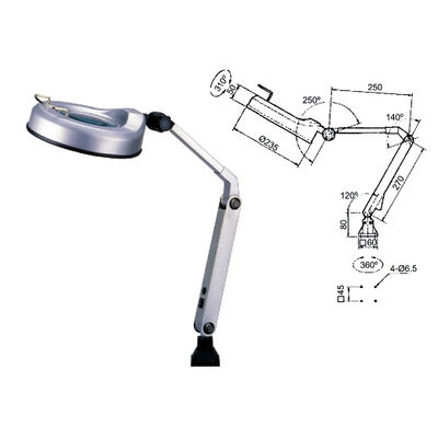 Lámpara de trabajo fluorescente con lupa vhl-30MEB vhl-30 meb*lampara trabajo