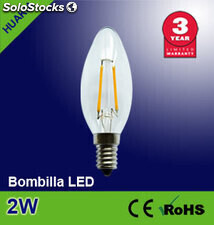 Lampara led 2W(Transparente）