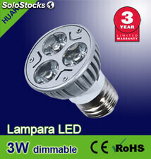 Lámpara led 3W Iluminacion focos led( Regulables）
