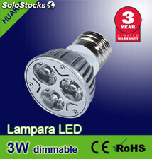 Lampara led 3W ( Regulables）
