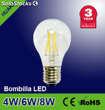 Lampara led Bombilla led 4W(Transparente）