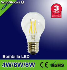 Lampara led Lâmpada de LED 8W( A60 Transparente）