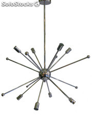 Lampara Techo Sputnik Cromo 8 Luces