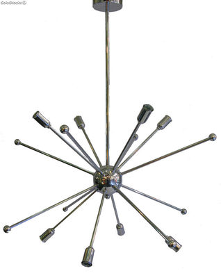 Lampara Techo Sputnik Cromo 8 Luces