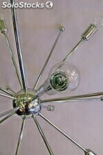Lampara Techo Sputnik Cromo 8 Luces - Foto 2