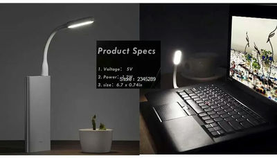 Lampara usb led de colores para laptop y tablet