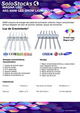 Lámparas de crecimiento para invernaderos Luces led / Magna led AEG500W PLUS