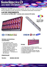 Lámparas de crecimiento para invernaderos Luces Led / Magna led AEG900W