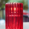 Lámparas de Parafina Líquida para Hostelería | Stripe Rojo