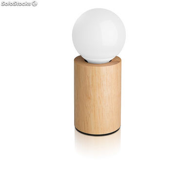 Lampe Ã poser ronde en bois - 3 tempÃ©ratures de couleur - LED 10 W incluse -
