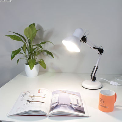 Lampe de Bureau flexible Luxo blanche - Photo 4