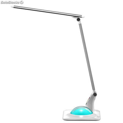 Lampe de Bureau LED Kristac 9W 5000K + RGB blanc-argente - Photo 2