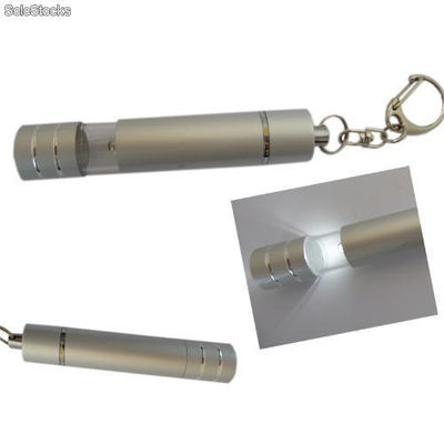 Lampe de poche led tri-directionnelle avec porte-clés