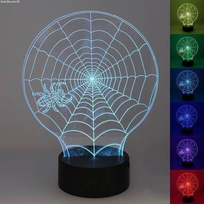 Lampe de table Halloween 3D - araignée - Photo 4