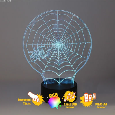 Lampe de table Halloween 3D - araignée - Photo 5