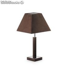 Lampe de table Tan e14 bois et détail métal