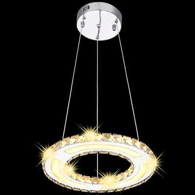 Lampe en crystal suspendu à LED en forme d&amp;#39;anneau 13 W - Photo 3