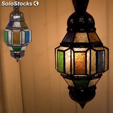 Lampe hängen - glas rechtecke - colors - andalusischen - arabisch