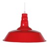 Lampe plafonnier pekin rouge