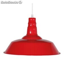 Lampe plafonnier pekin rouge