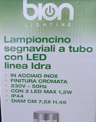 Lampioncino led acciaio inox 230 volts