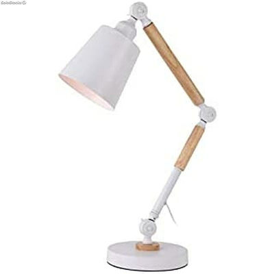 Lampka Biurkowa EDM Biały Metal 60 W E27 18 x 53 cm
