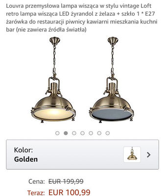 Lampy industrial retro i kryształowe Amazon żyrandole - Zdjęcie 2