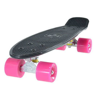 Land Surfer Cruiser Skateboard 22&quot; black board pink wheels