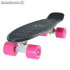 Land Surfer Cruiser Skateboard 22&quot; black board pink wheels