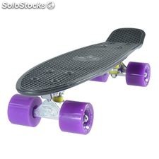 Land Surfer Cruiser Skateboard 22&quot; black board Solid purple wheels