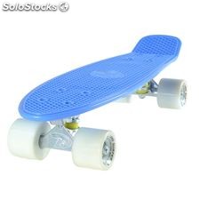 Land Surfer Cruiser Skateboard 22&quot; blue board white wheels