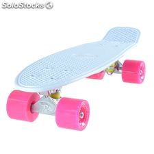 Land Surfer Cruiser Skateboard 22&quot; white board pink wheels